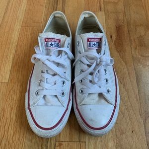 White Converse Chuck Taylor Low Tops
